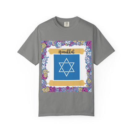 Hanukkah Unisex Garment-Dyed T-Shirt - Celebrate the Festival of Lights