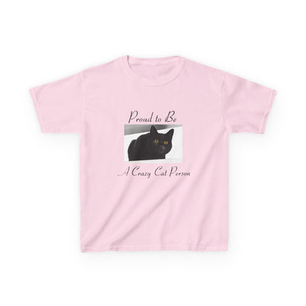 Proud Cat Person Kids Tee – Fun Cotton T-Shirt for Young Cat Lovers