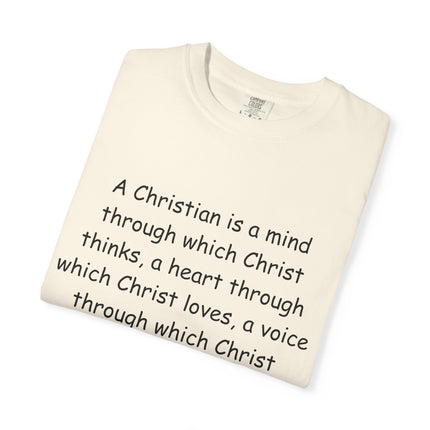 Inspirational Christian Quote T-Shirt - Unisex Garment-Dyed Tee