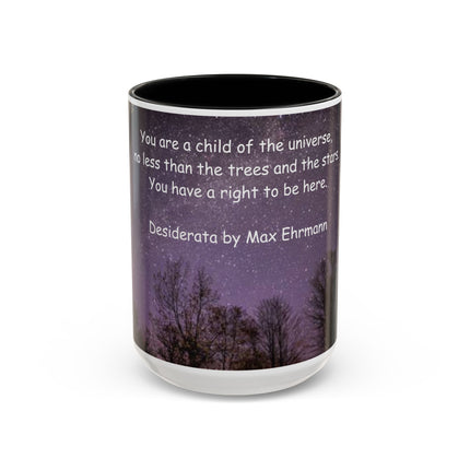 Desiderata Quote Mug – 15oz Ceramic Accent Drinkware