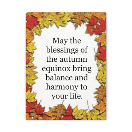 Autumn Equinox Blessing Canvas