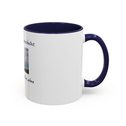 Parachute Minds Coffee Mug — "Minds are like parachutes. They only function when open."