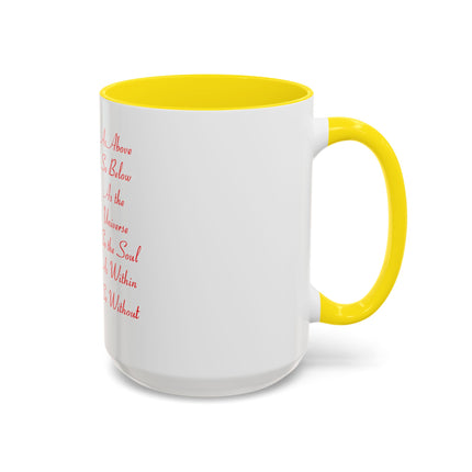 Witchy Forest Coffee Mug — 'As Above So Below' Spiritual Pagan Tea Cup (11/15oz)