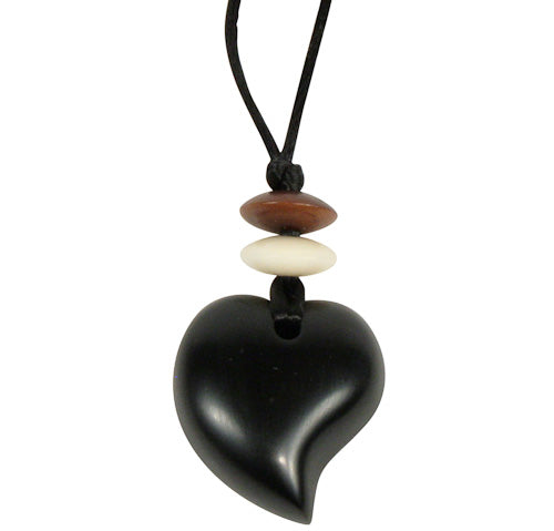 Coal Raindrop Pendant from Colombia-0