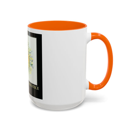 Happy Summer Solstice Coffee Mug — Sun Illustration Accent Mug (11/15oz)