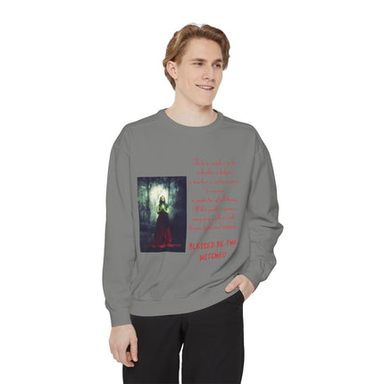 Blessed Be the Witches Sweatshirt – Unisex Garment-Dyed Style