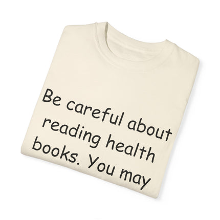 Mark Twain Health Books Tee – Unisex Garment-Dyed Literary Shirt