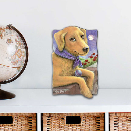 Flowers Fetch & Fun Holiday Outdoor Decor Large Ornament by Laura Seeley - Pets Dog and Cats Decor - 8511011M-0