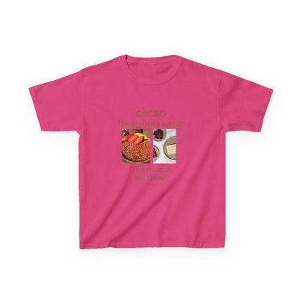 Cacao Kids Cotton Tee – “Food of the Gods” Graphic Shirt