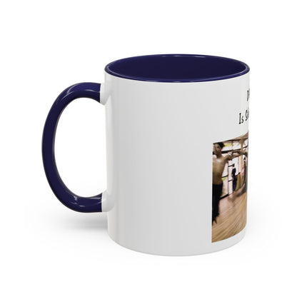 Dancing Is Silent Poetry Accent Coffee Mug — Inspirational Dance Quote Mug