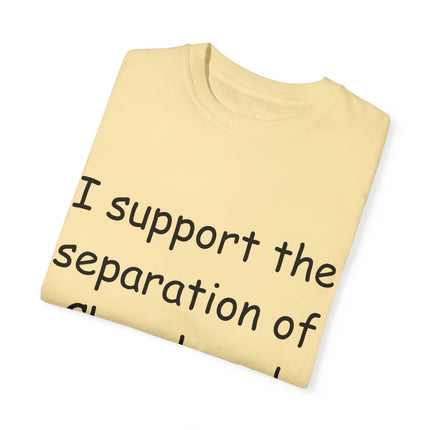 Progressive Activism T-Shirt – “Church and Hate” Quote – Unisex Fit