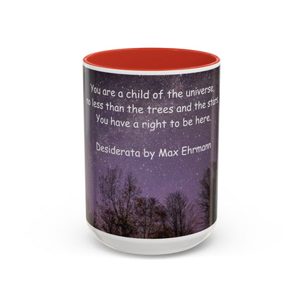 Desiderata Quote Mug – 15oz Ceramic Accent Drinkware
