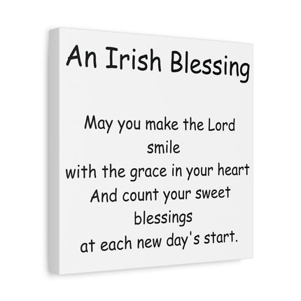 An Irish Blessing Canvas Print — Inspirational Religious Wall Art