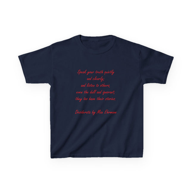 Kids Empowerment T-Shirt – “Speak Your Truth” – Cotton