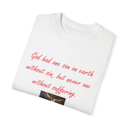 Saint Augustine Quote Tee – Unisex Garment-Dyed Shirt of Faith