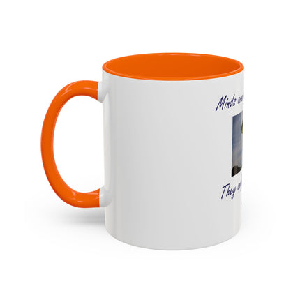 Parachute Minds Coffee Mug — "Minds are like parachutes. They only function when open."