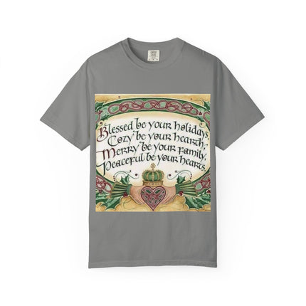 Blessed Be Your Holiday Unisex Garment-Dyed T-Shirt