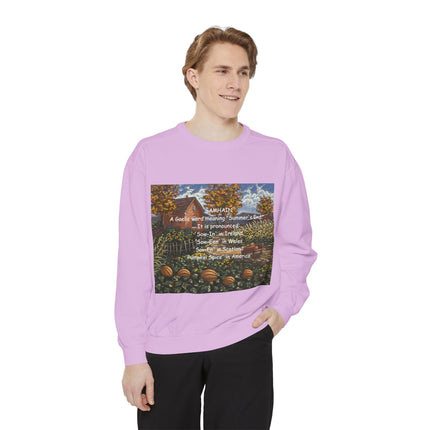 Samhain Sweatshirt – Cozy Unisex Pullover with Pumpkin Spice Wit