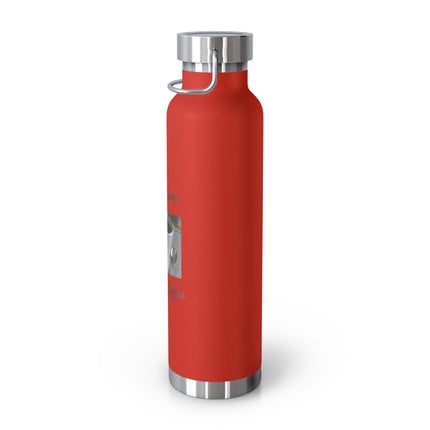 Insulated Coffee Bottle 22oz — "Instant Human, Just Add Coffee" Vacuum Flask