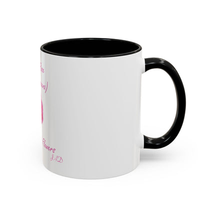Damask Rose Coffee Mug — "The Queen of Flowers" Botanical Tea Cup