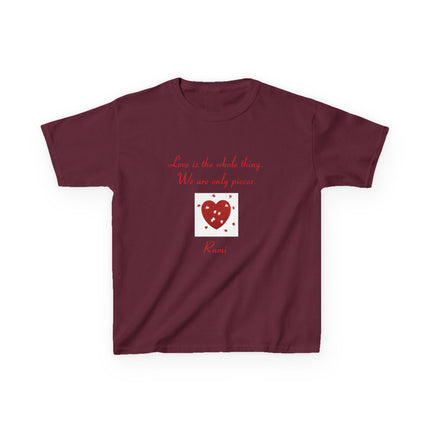 Love Is the Whole Thing Kids Tee – Heart Design Cotton Shirt
