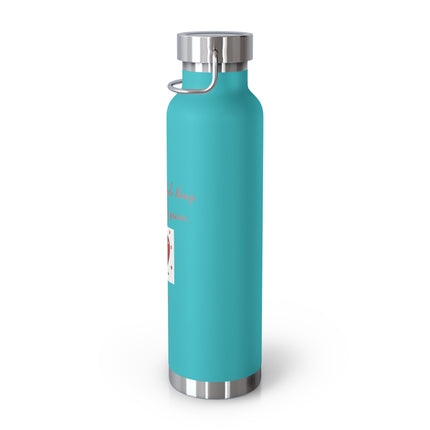 Love Quote Bottle – 22oz Copper Insulated Flask for Heart & Soul