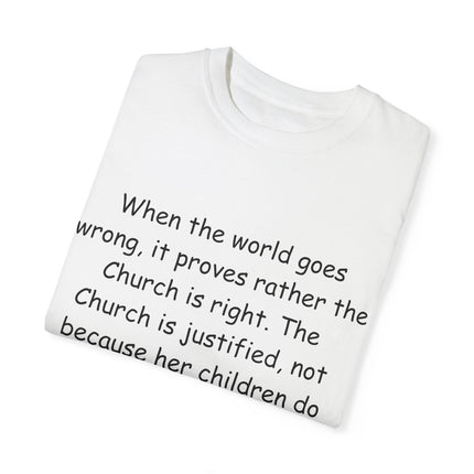 Inspirational T-Shirt – G.K. Chesterton Quote – Unisex Fit