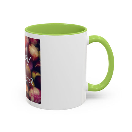 Ostara Coffee Mug – "Happy Ostara" Accent Easter Spring Floral Mug (11/15oz)