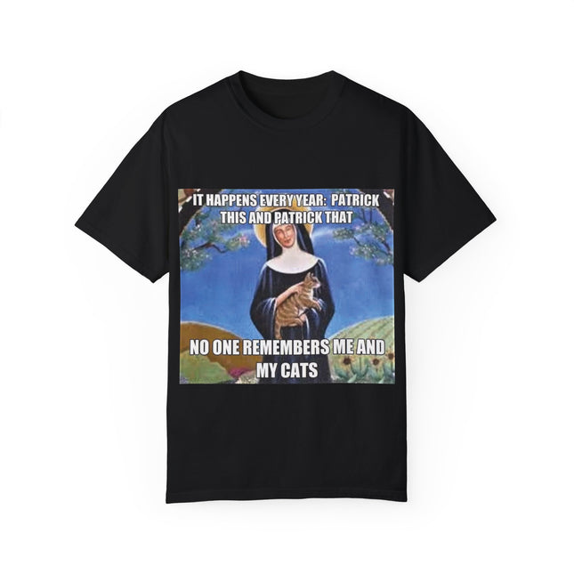 Funny Cat Lover T-Shirt – ‘No One Remembers Me & My Cats’