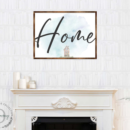 Home - Wooden Housewarming Gift - Contemporary Decor - Wall Decor - Farmhouse Sign - 310338-0