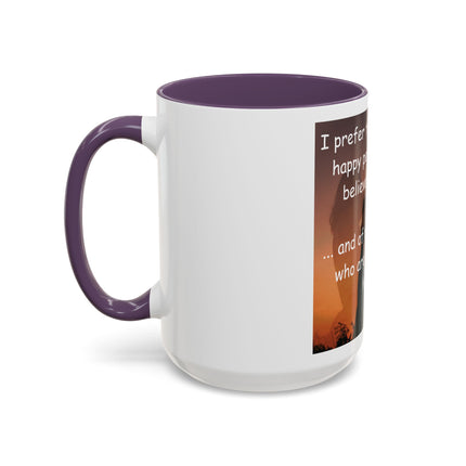 Magic & Happiness Quote Coffee Mug – "I prefer the company of happy people who are believers in magic"