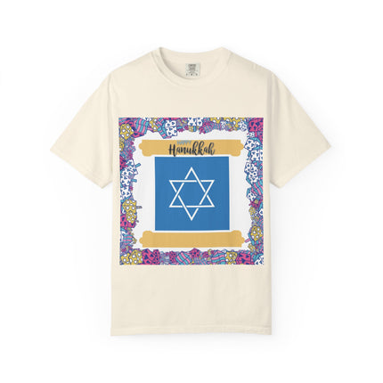 Hanukkah Unisex Garment-Dyed T-Shirt - Celebrate the Festival of Lights