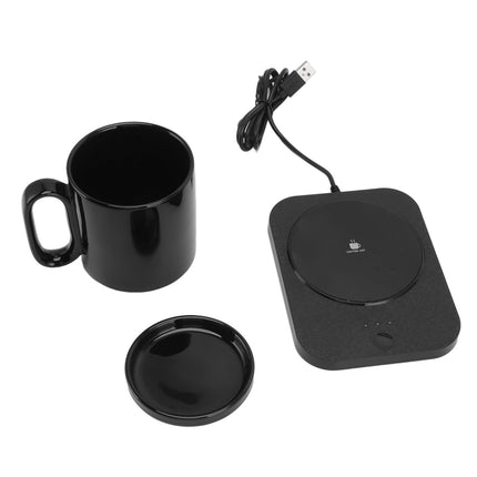Smart Mug Warmer 3 Gears Control USB Powered Heating Coaster Milk Cup Insulation Warmer Black-5