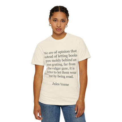Jules Verne Quote T-Shirt — Literary Quote Tee for Book Lovers