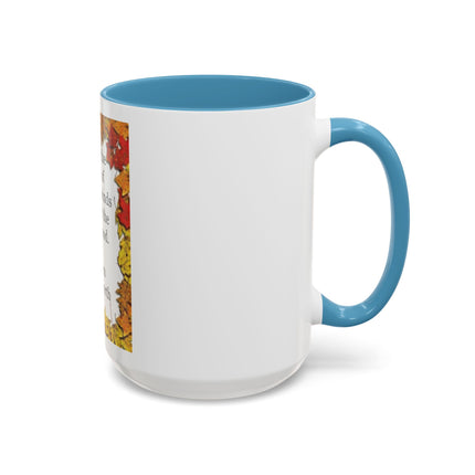 Autumn Leaves Quote Mug — William Wordsworth Fall Coffee Cup (11/15oz)