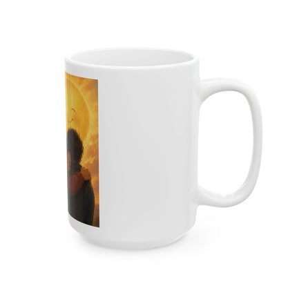 Ceramic Mug – 'Sometimes All You Need Is A Hug' Illustrated Comfort Coffee Cup