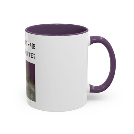 Kitty Glitter Coffee Mug — "This Isn't Cat Hair, It's Kitty Glitter" Accent Mug