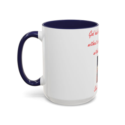 Saint Augustine Quote Mug – Ceramic Accent Cup on Suffering (15oz)