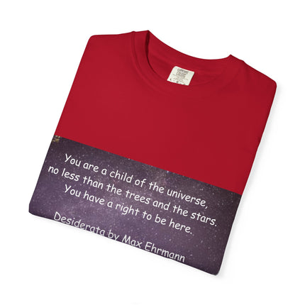 Unisex Inspirational T-Shirt - "You Are a Child of the Universe" Design