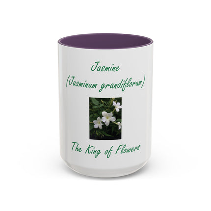 Jasmine Mug – "The King of Flowers" Botanical Coffee Cup (11/15oz)
