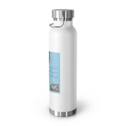 Inspirational Copper Vacuum Insulated Bottle - 22oz Rumi Quote