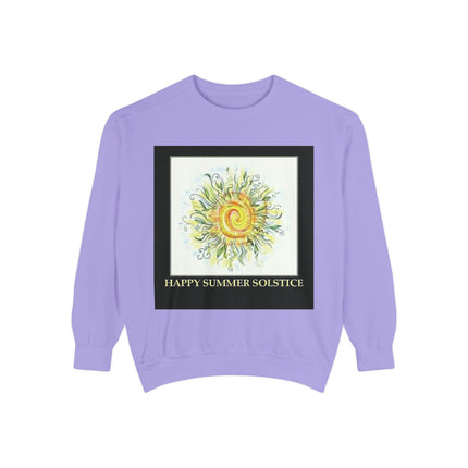 Summer Solstice Sweatshirt – Unisex Garment-Dyed Cozy Layer