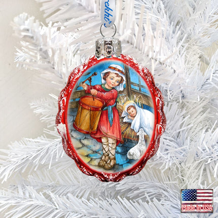 Drummer Boy Mercury Glass Ornament by G. DeBrekht - Nativity Holiday Decor - 773033-1