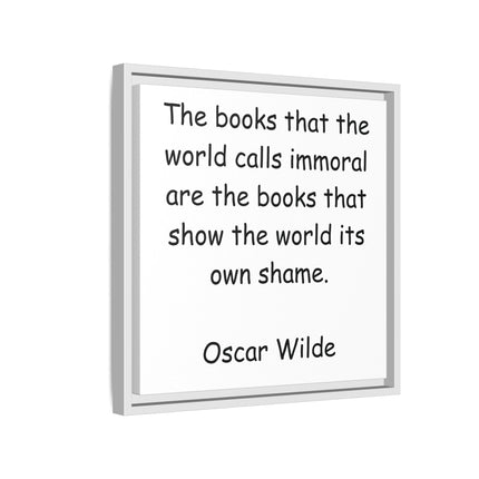 Oscar Wilde Quote Matte Canvas Print — Framed Literary Wall Art