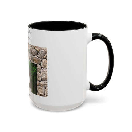 Newton Quote Accent Mug – 15oz Ceramic Cup with Stone Design