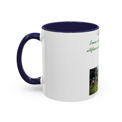 Flower Child Accent Coffee Mug - 11 oz Inspirational Gift