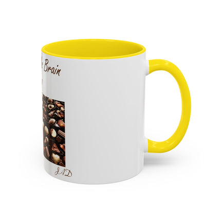Chocolate Is Brain Fuel Accent Mug – 11oz – Sweet & Smart Gift
