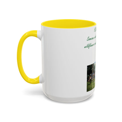 Flower Child Accent Coffee Mug - 15oz - Inspirational Gift for Nature Lovers