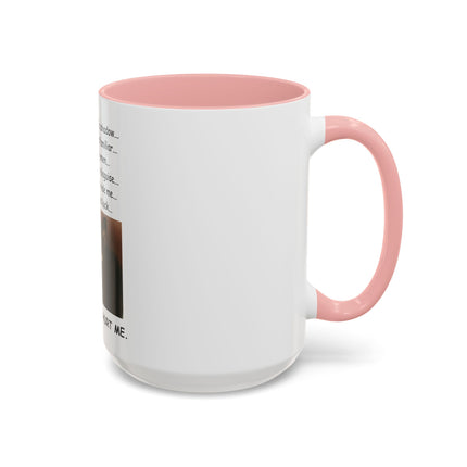 Black Cat 'Please Don't Hurt Me' Accent Coffee Mug – Dispelling Superstitions Gift
