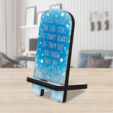 Good Friends Cell Phone Stand Family Decor Wood Mobile Tablet Holder Charging Station Organizer - 892067-0
